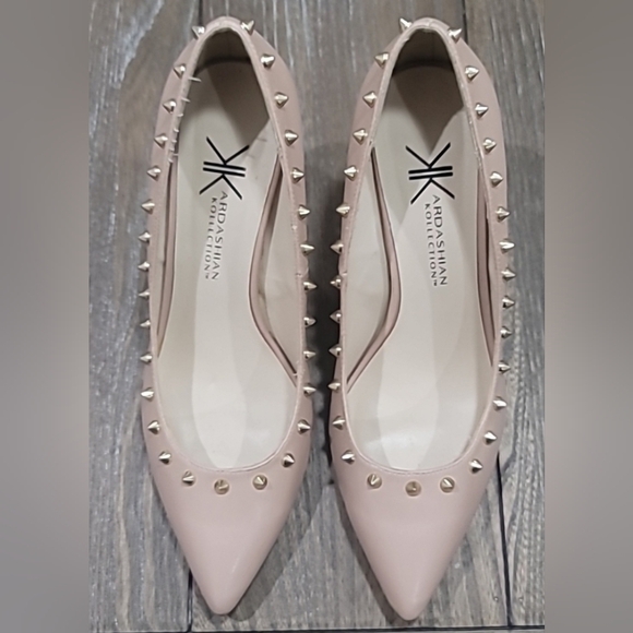 Kardashian Kollection Pink Studded Heels, Women's Size 8.5 - Picture 8 of 16